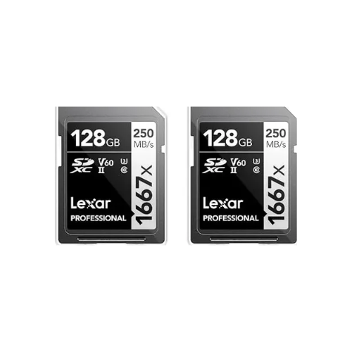 Cartão de Memória Lexar Professional 1667x 128GB (Kit com 2)