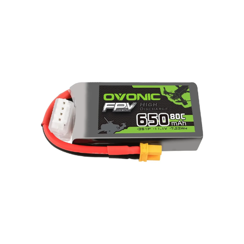 Bateria LiPo OVONIC FPV 650mAh 3S 80C