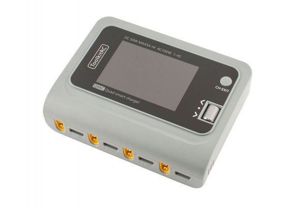 ToolkitRC Q4AC 4 x 50W 5A 1-4S Lipo AC 100W
